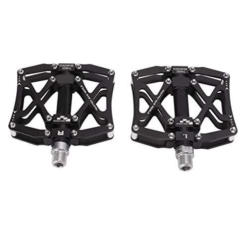 Mountain Bike Pedal : RiToEasysports Bicycle Pedals Aluminum Alloy Hollow Design Bike Pedals for 9 / 16inch Spindle for Mountain Road Bike