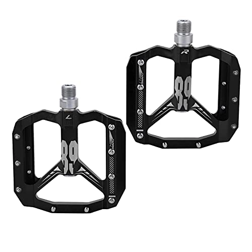 Mountain Bike Pedal : RiToEasysports Mountain Bike Pedals, Cycling Platform Pedals Aluminum Alloy Bicycle Pedals for Bicycle Replace for Cycling(black) Bicycles And Spare Parts