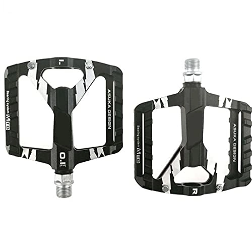 Mountain Bike Pedal : Ruluti Mtb Bicycle Platform Flat Pedal Bicycle Pedals Aluminum Pedals for Wear-resistant Pedal Spindle