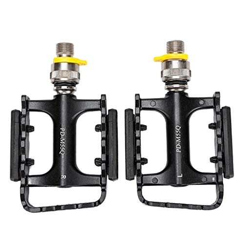 Mountain Bike Pedal : SAKEIOU Quick Release Bicycle Pedals Ultralight Aluminum Alloy MTB Mountain Bike Pedals Quick Release Bicycle Pedals black