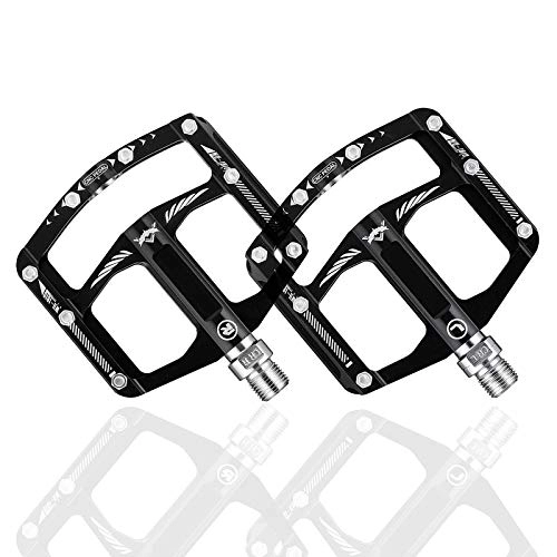 Mountain Bike Pedal : Samine Bicycle Pedals Mountain Bike Road Mtb Aluminium Alloy Anti Skid 1 Pair