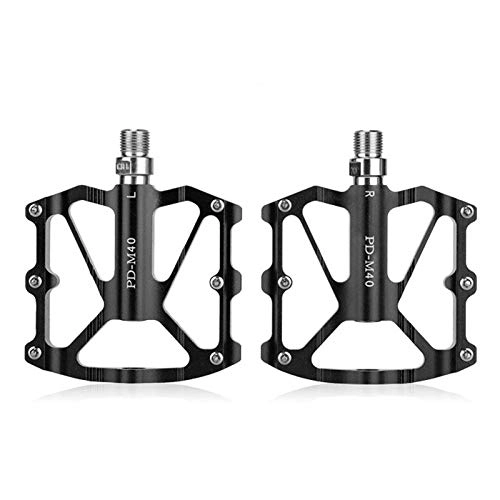 Mountain Bike Pedal : sanguiner Bicycle Pedals Metal, Mountain Bike Road Bike Bicycle Pedals, Bicycle Pedal Mountain Bike Aluminum Alloy CNC Wide Face Palin Pedal M40 Folding Bike Bicycle Accessories
