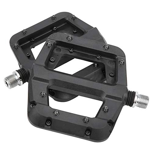 Mountain Bike Pedal : SANON Bicycle Pedals Nylon Fiber Surface Bicycle Pedals Mountain Bike Cycling Platform Wide Bearing Flat Pedals