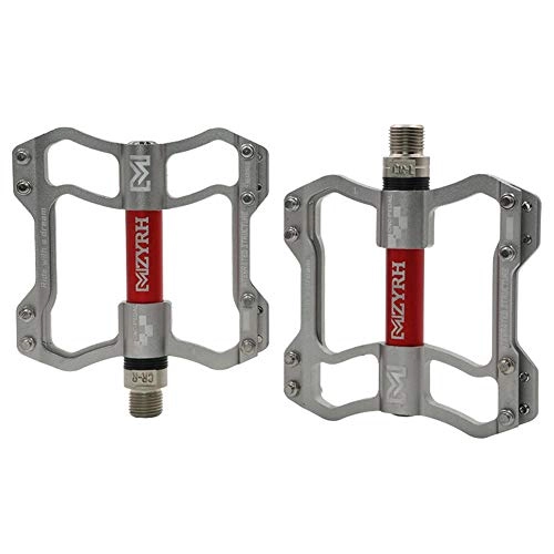 Mountain Bike Pedal : Sensecrol Bike Pedals MTB CNC Ultralight Hollow Pedals Mountain Bike, Road Bike, Fixed Gear Bicycle Aluminum Alloy Foot Pedals