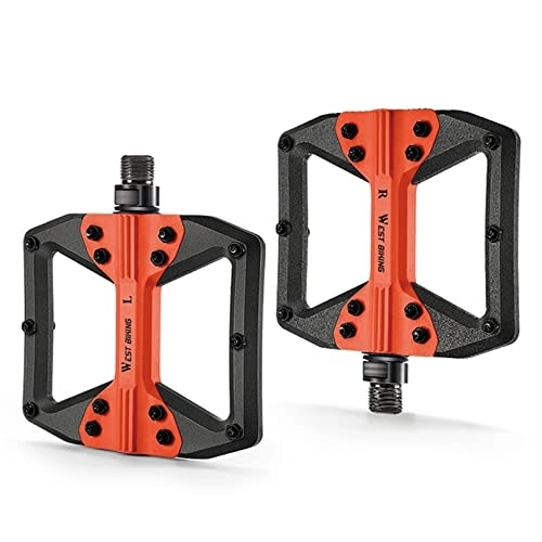 Mountain Bike Pedal : Sevenfly 1 Pair Road / MTB Bike Pedals - Nylon Bicycle Pedals - Mountain Bike Pedal with Removable Anti-Skid Nails