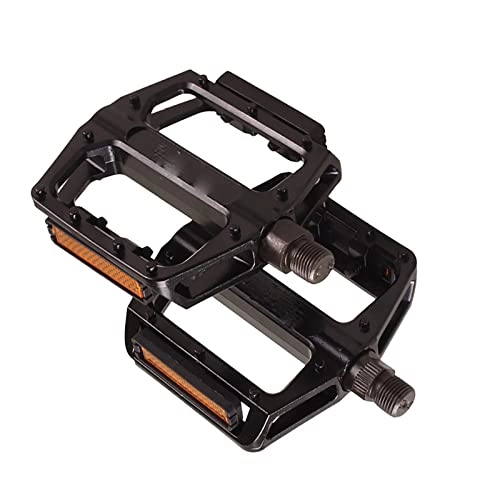 Mountain Bike Pedal : SFSHP Aluminum Alloy Mountain Bike Accessories, Bicycle Bearing Foot Tread, Outdoor Riding Pedal, Black