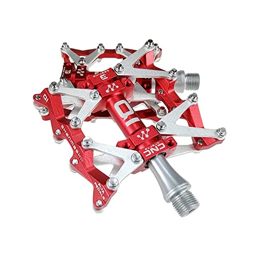 Mountain Bike Pedal : SFZGKTE Mountain Bike Bearing Pedal Road Bike Peel Pedal Aluminum Alloy Pedal Bicycle Riding Accessories (Red)