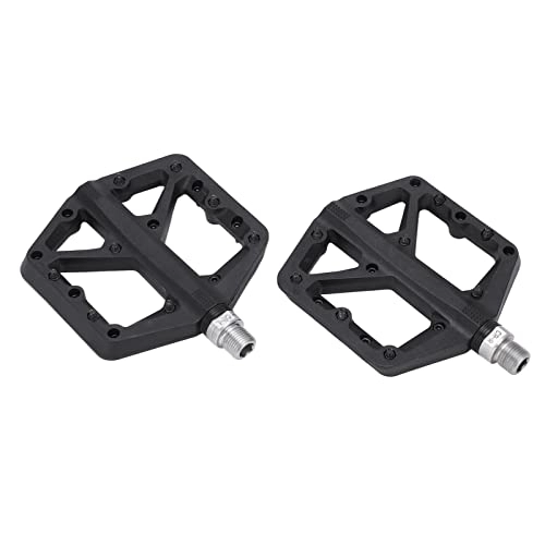 Mountain Bike Pedal : Shanrya Anti Slip Bike Pedals, Mountain Bike Pedal Wear Resistant for City Bikes for Road Bikes for Folding Bikes(black)