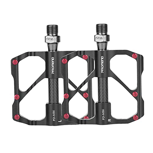 Mountain Bike Pedal : Sharplace Mountain Bike Pedals Aluminum Alloy Anti-slip 9 / 16" Cycling Sealed 3 Bearing Pedals with Anti-Skid Nails MTB Bicycle Accessories - Black