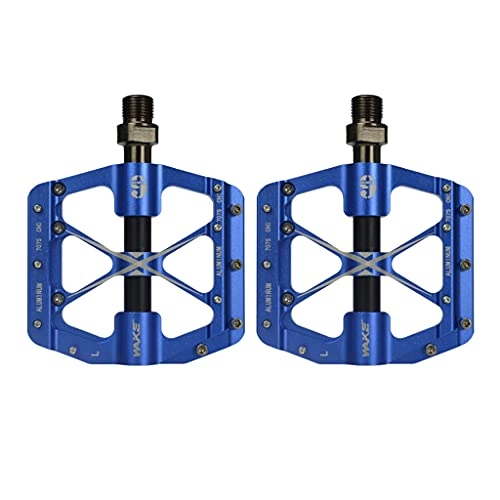 Mountain Bike Pedal : Sharplace MTB Pedals Mountain Bike Pedals Bearing Non-Slip Durable Aluminum Alloy Bicycle Platform Pedals for BMX MTB Bike Cycling Parts 9 / 16" - Blue