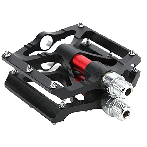 Mountain Bike Pedal : Shipenophy Aluminum Alloy Bike Pedals, Non‑Slip Pedals Easy To Install for Mountain Bike (Black)