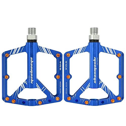 Mountain Bike Pedal : Shipenophy BIKEIN 9 / 16 Ultralight Aluminium Alloy Mountain Road Bike Pedal High robustness durable BIKEIN Bicycle Parts for School Sports for trail riding(blue)