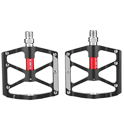 Mountain Bike Pedal : shoplic Bike Pedals - 1 Pair Aluminium Alloy Mountain Road Bike Lightweight Pedals Bicycle Replacement Part