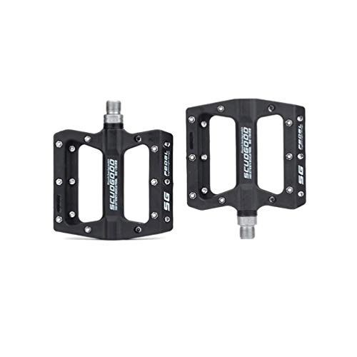 Mountain Bike Pedal : SHUANGCONG Mountain Bike Nylon Fiber Pedal Anti-skid Pedal Ankle Ultra-light Pedal Black