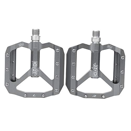 Mountain Bike Pedal : SHYEKYO Mountain Bike Pedal, Bicycle Foot Rest Rustproof Aluminum Alloy for Mountain Bike(Silver)