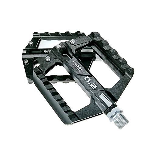 Mountain Bike Pedal : SICOFD Bicycle Pedals MTB, Bicycle Pedals Mountain Bike with Serrated Non-Slip Racing Bike Pedals CNC Sealed Bearings Non-Slip for Universal Mountain Bike, Black