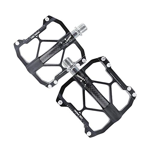 Mountain Bike Pedal : SICOFD MTB Bicycle Pedals, BMX Downhill Cycling Pedals with Sealed Bearing, 3 Sealed Bearings And Large Surface Anti-Slip Mountain Bike Pedals 9 / 16 Inch Threads