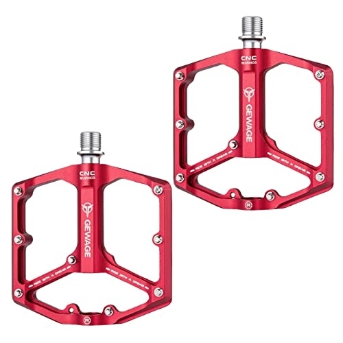 Mountain Bike Pedal : Siwan Mountain Bike Pedal | Mountain Bike Aluminum Alloy Non-Slip Pedal - Cycling Sealed Bearing Pedals, With Three Built-In High-Bearings