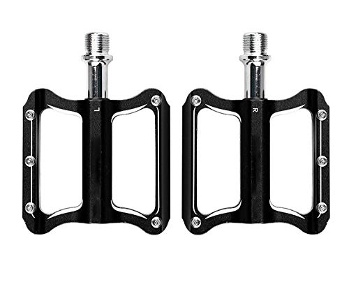 Mountain Bike Pedal : SlimpleStudio Bike Pedal, DU bearing Palin aluminum alloy folding bike bicycle mountain bike pedal-black