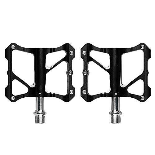 Mountain Bike Pedal : SlimpleStudio Mountain Bike Pedals, Mountain bike folding bike road bike aluminum alloy bearing pedal universal accessories-black