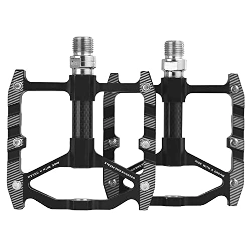 Mountain Bike Pedal : Soapow 1 Pair Bike Pedal Nonslip Aluminum Alloy Sealed Bearing Pedals for Mountain Road Bike Accessories