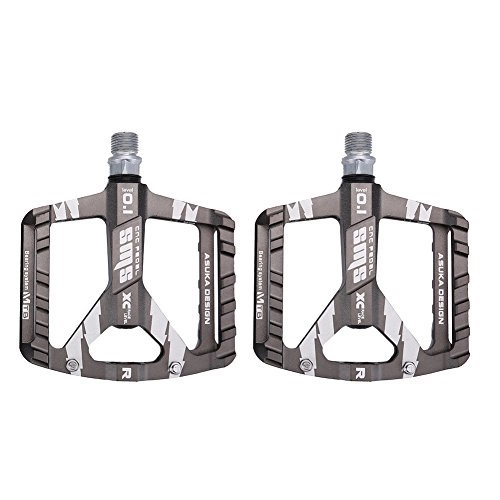 Mountain Bike Pedal : SOONHUA 1 Pair Bike Pedal, Mountain Bike Road Bicycle Aluminium Alloy Pedal Replacement Accessory