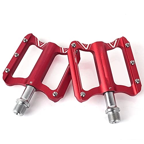 Mountain Bike Pedal : SOONHUA Bike Pedals, Mountain Bicycle Flat Pedals, Durable Sealed Bearing Wide Platform, Aluminum Alloy Bicycle Pedals