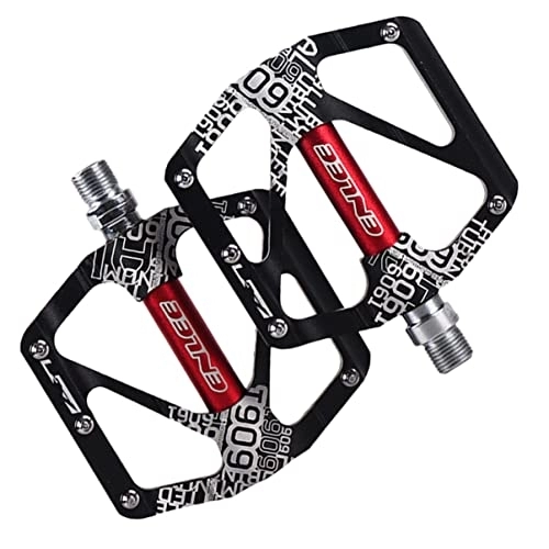 Mountain Bike Pedal : Sosoport 2pcs Accessories Parts Flat Metal Slip Black Non- slip Mountain Platform Bmx Bearing Bike Treadles Mtb Pedals Pedal Non- Duty Road Alloy Accessory Heavy Cycling Stable