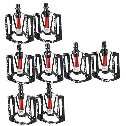 Mountain Bike Pedal : Sosoport Mountain Bike Pedals 4 Pairs Bicycle Pedal Bmx Pedals Bearings Folding Bike Pedals Metal Cleats Metal Bike Pedals Flat Pedals Platform Pedals Platform Cycling Pedal Folding Whisk