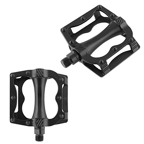 Mountain Bike Pedal : SPLLEADER 1 Pair MTB Cycling Road Mountain Bike Aluminum Alloy Flat Platform Pedals Black