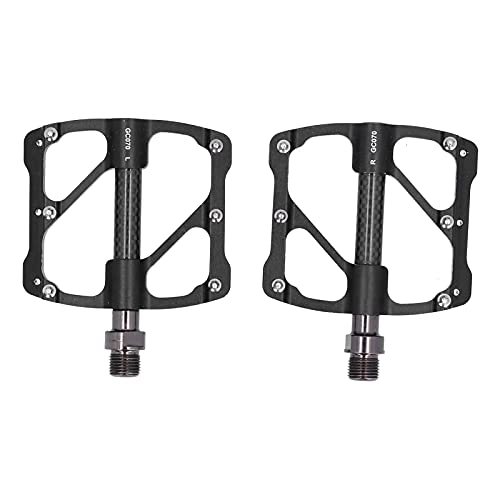 Mountain Bike Pedal : SPYMINNPOO 1 Pair Bike Pedal, Aluminum Alloy Road Mountain Bike Pedals with 3 Bearings Pedals AntiSlip Nails Bicycle Pedals (black) Bicyclepedal Bicycles And Bicyclepedal Bicycles And Spare Parts