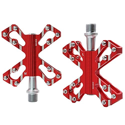 Mountain Bike Pedal : STRTT Bike Pedal Aluminum Alloy 3 Bearing Composite 9 / 16 Mountain Bike Pedals High-strength Non-slip Bicycle Pedals Surface for Mtb Travel Cycle-cross Bikes Etc