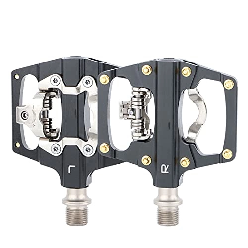 Mountain Bike Pedal : STTGD Bicycle Pedals, Aluminum Alloy Mountain Bike Pedals, with Self-Lubricating Bearing and Non-Slip Feet, can Comfortable Riding and Lightweight and Effortless