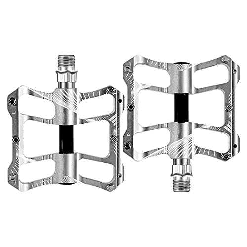 Mountain Bike Pedal : STTGD Bicycle Pedals, Palin Mountain Bike Aluminum Pedal Bearings, Cycling Pedal Bicycle Accessories, with Widen the Tread and Non-Slip Feet, can Effortless