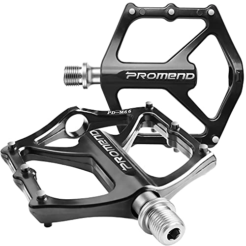 Mountain Bike Pedal : Sugelary Bike Pedals, 3 Sealed Bearings Mountain Bike Pedals, Super Anti-skid Surface with 9 / 16" Screw Thread, Cr-Mo Spindle Road Bike Pedals for MTB BMX Road Bikes Folding Bikes Etc