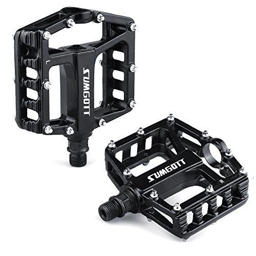 Mountain Bike Pedal : sumgott Metal Bike Pedals, Mountain Bike Pedals with Aluminum Alloy Platform, MTB Cycle Pedals