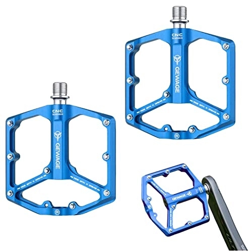 Mountain Bike Pedal : sunflowe Mountain Bike Pedal | Double-Sided Screw Design Bicycle Flat Pedals | Sealed Bearing Design Mountain Bike Pedal