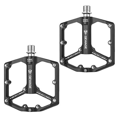Mountain Bike Pedal : sunflowe Mountain Bike Pedal, Non-Slip Lightweight Aluminum Alloy Bicycle Platform Pedals - Non-Slip Lightweight Bicycle Platform Pedals, With Universal Screw Port