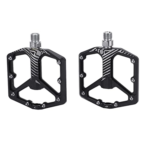 Mountain Bike Pedal : SUNGOOYUE Bicycle Bearing Pedals, Ultralight Non Slip Bicycle Bearing Pedals Mountain Aluminum Bike Pedals Platform(black)