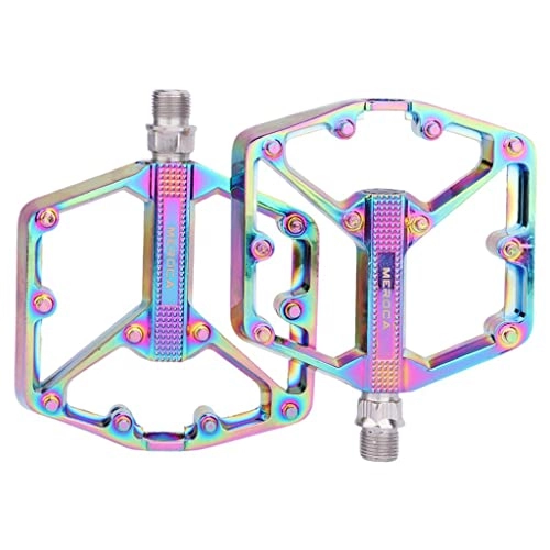 Mountain Bike Pedal : SunniMix 2 Pieces Universal Bicycle Pedals, 9 / 16 Aluminium Alloy Bicycle Pedals-Mountain Bike Pedals - Colorful