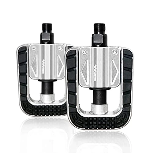 Mountain Bike Pedal : SunshineFace A Pair Mountain Road Bike Pedal Aluminum Bicycle Replacement Folding Reflective Pedals Universal Use