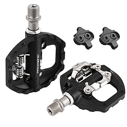 Mountain Bike Pedal : SUPERNIGHT Bicycle Pedals with SPD Cleat Set, Shimano PD Pedals Compatible, 3-Sealed Non-Slip Lightweight Nylon Fibre / Alloy for Trekking Mountain Bike E-Bike