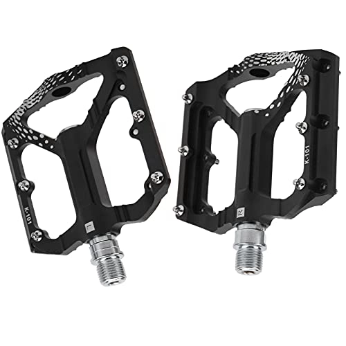 Mountain Bike Pedal : Surebuy Bicycle Pedal, Bike Bearing Pedal Good Bearing Performance Wear‑resisting More Lubricant Aluminum Alloy Large Pedal Area for Mountain Road Bike