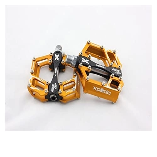 Mountain Bike Pedal : SWEPER XMX11AC Pedal Road Bicycle Mountain Bike Pedal Aluminum Alloy Anti-skid Pedal Chromium Molybdenum Steel Axis (Color : A)