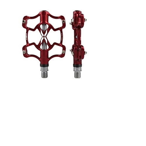 Mountain Bike Pedal : SWEPER Xpedo Mountain Bike Pedal Bearings Pedal Road Bike Pedal XMX14AC Bicycle Pedal (Color : Rood)