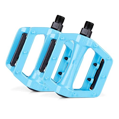 Mountain Bike Pedal : SYLTL Bicycle Cycling Bike Pedals General Purpose Bicycle Bearing Accessories Aluminum Alloy 1 Pair Mountain Bike Pedals, Blue