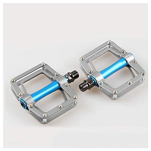 Mountain Bike Pedal : SYLTL Road Bike Pedals, Mountain Bike Pedals Ultralight 1 Pair Foldable Bicycle Pedals Aluminum Alloy Bicycle Pedal, titaniumblue