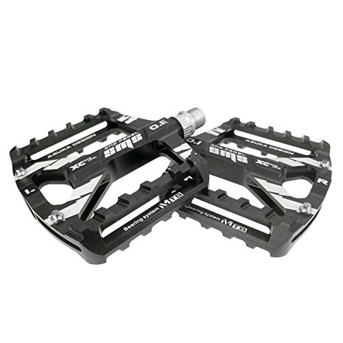Mountain Bike Pedal : sympuk Bike Pedals, Bicycle Pedals 9 / 16 Inch Spindle Universal Cycling Pedals Aluminium Alloy Lightweight Mountain Bike Pedal for MTB, Road Bicycle, BMX (1 Pair) Fashionable