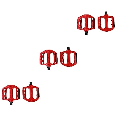 Mountain Bike Pedal : Toddmomy 3 Pairs Flat Bike Pedals Bike Pedals with Straps Road Cycling Pedals Kids Race Car Jewelry Accessories Traveling Accessories Pedal for Bike Scattered Beads Child Mountain Bike