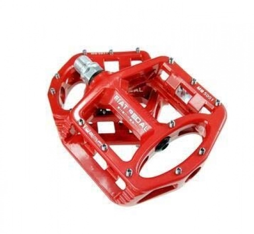 Mountain Bike Pedal : TONGBOSHI Magnesium alloy Road Bike Pedals Ultralight MTB Bearing Bicycle Pedal Bike Parts Accessories 8 color optional (color : Red)